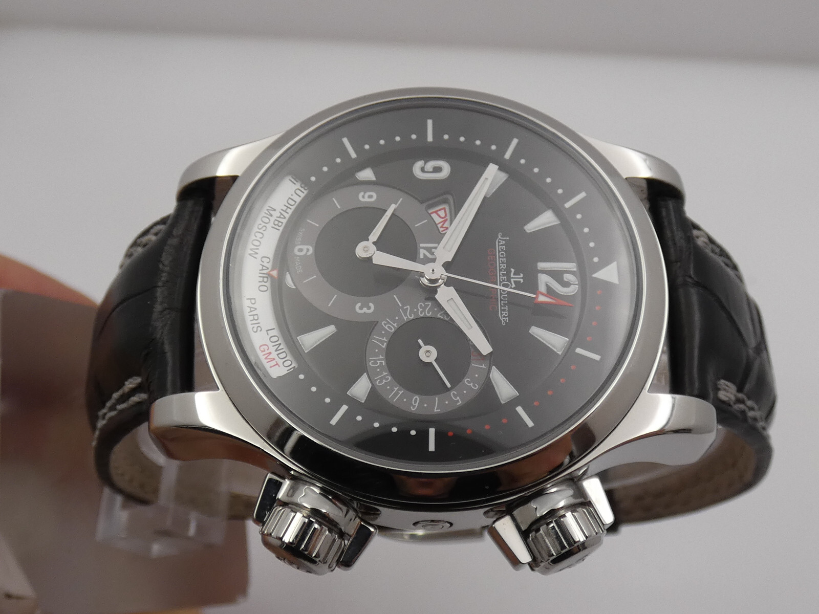 JAEGER LE-COULTRE MASTER COMPRESSOR GEOGRAPHIC 146.8.83 2000'S AUTOMATIC WATCH image 3