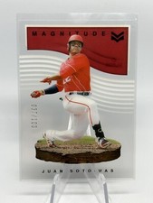 2021 Panini Chronicles Magnitude Red /100 Juan Soto #50 Nationals Padres