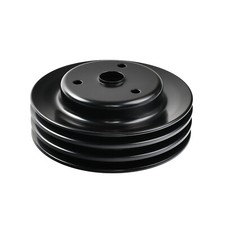 For Chevy Sbc 262 350 400 Lwp Long Water Pump Crankshaft Pulley 3 Triple Groove