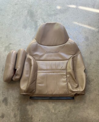 00 01 Ford Excursion Limited Passenger / Driver Leather Seat Top Cover TAN