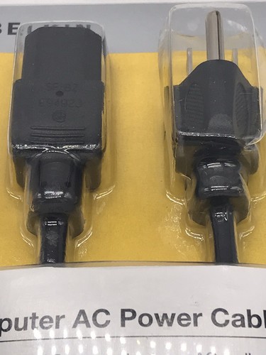 Belkin New 6 ft AC Power Cord – Computer Power Supply Cable - Picture 2 of 8