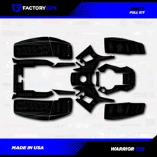 Blackout Shift Racing Graphics kit fits Yamaha Warrior 350 87-04 Decals