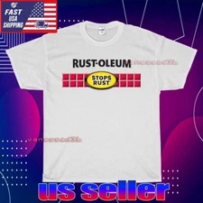 NEW SHIRT RUSTOLEUM STOPS RUST LOGO UNISEX T-SHIRT FUNNY AMERICAN USA SIZE S-5XL