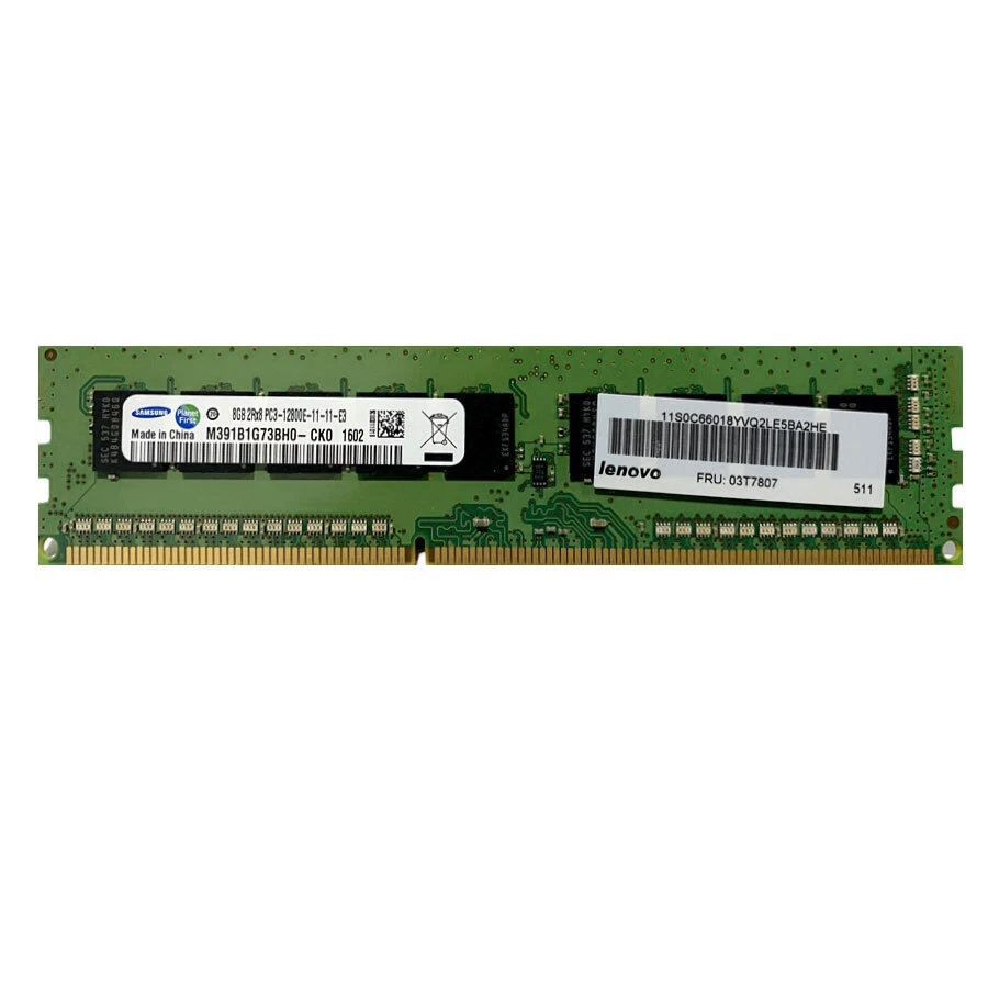 DDR3 32GB 4x8GB PC3-12800E 1600MHz ECC Unbuffered UDIMM 1.5V RAM für Workstation - Bild 2 von 4