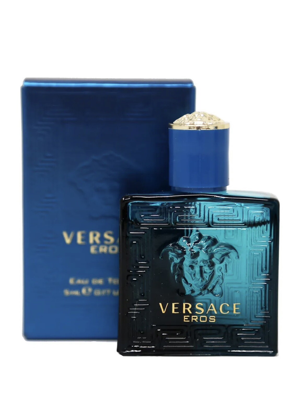 Versace 4pc Mini Gift Set for Men Eau Fraiche, Dylan Blue, Eros, Pour