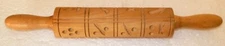  Rolling Pin Embossed Etched Wood Acorn Flowers Birds