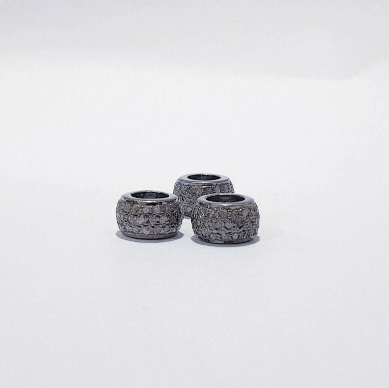 Pflastern Diamant 1pc Abstandhalter Perlen 925 Sterlingsilber, Rondellen 8mm - Bild 4 von 4