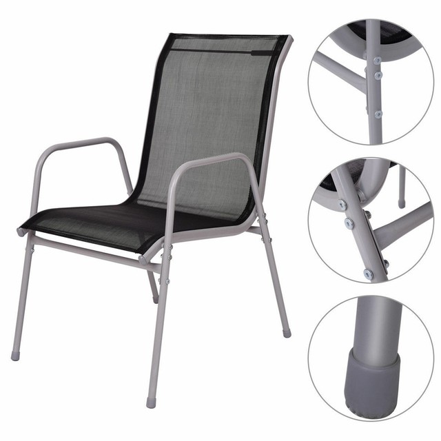 Costway Patio Furniture 7 Piece Steel Table Chairs Dining Set Costway Patio Furniture 7 Piece Steel Table Chairs Dining Set Outdoor Glass Tabl