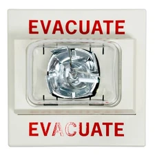 Siemens U-MCS-WE Marine Fire Detection System 3 Evacuate Strobe 500-648644