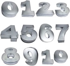 0-9 Cake Tins Large Number Shapes Baking Birthday Anniversary Pans UK