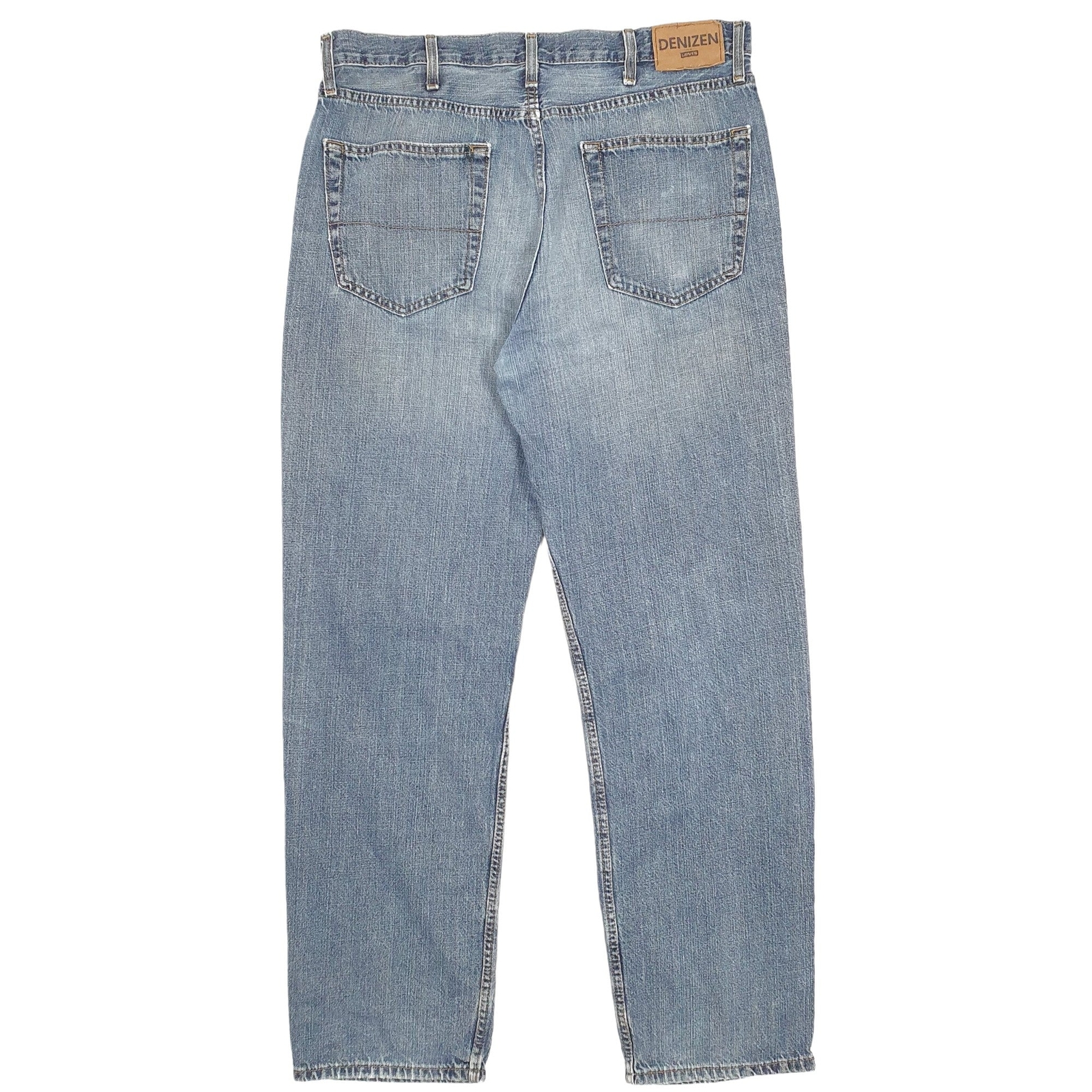 Mens LEVIS Casual Regular Fit Blue Denim Denizen Relaxed Jeans Trousers W38 L33 image 3