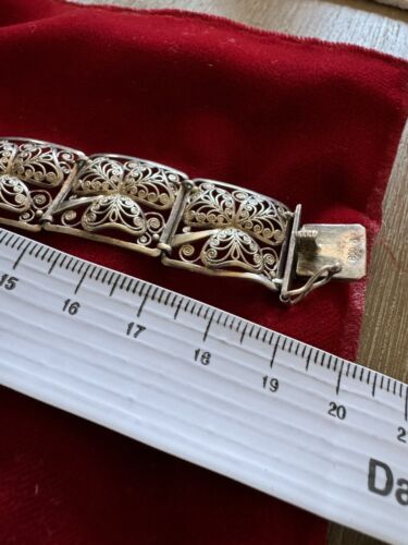 Filigranschmuck Silber Vintage 800 Armband - Bild 5 von 5