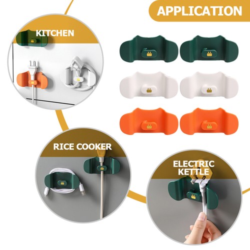 6 Pcs Wickler Drahtorganisatoren Selbstklebende Kabelorganisatoren - Afbeelding 3 van 12