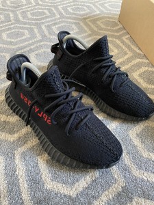 yeezy boost 350 v2 black red