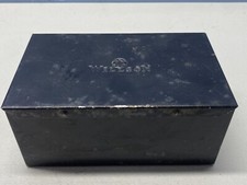 Vintage Wilson metal case for safety goggles