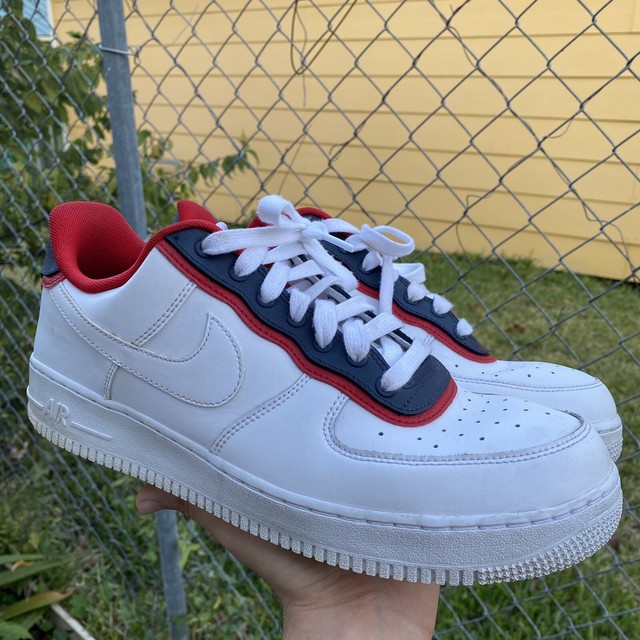 Size 11.5 - Nike Air Force 1 '07 LV8 Double Layer - Obsidian Red 2019 for sale online | eBay