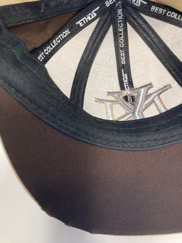 New York Yankees Hat Cap Adult Medium Beige Brown 212 NY Embroidered Pinwheel - Picture 11 of 16