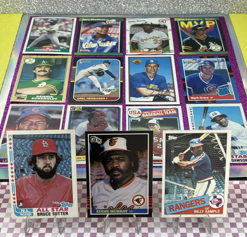 Vintage 1982 - 1989 Star, Rookie and Hall of Fame Lot - Dawson Fisk Murray Smith