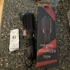 Umeely SY-BD08 Black Corded Electric 1200W Hair Dryer Brush & Volumizer