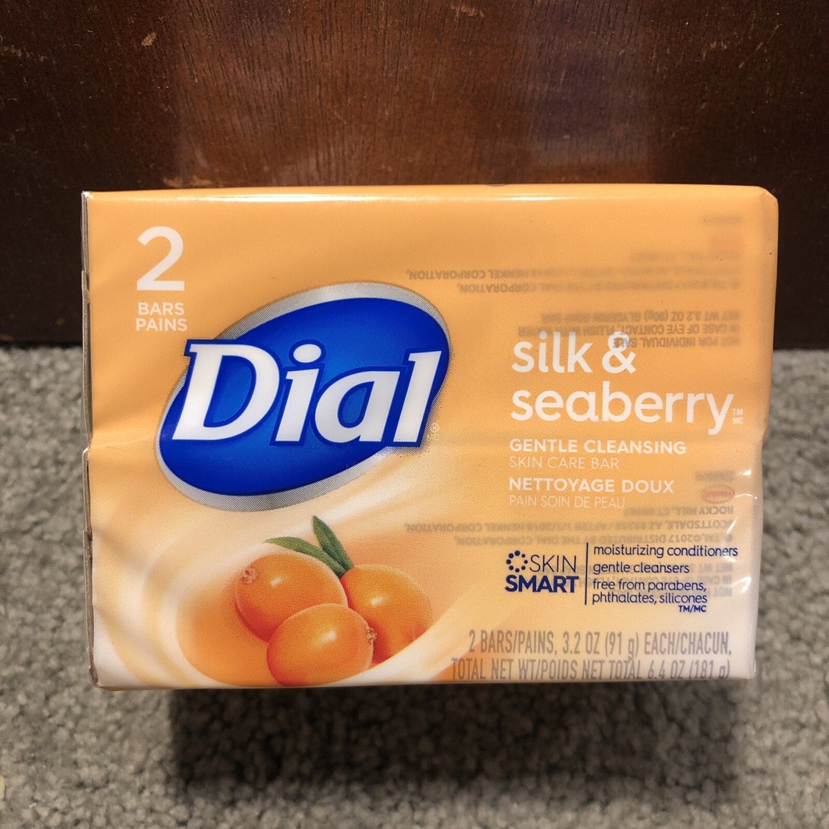 Dial Silk Seaberry Gentle Cleansing Skin Care Bar Soap Bars