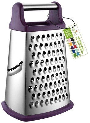 Spring Chef Purple Professional Stainless Steel XL Parmesan Cheese Grater wit...