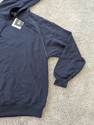 Tri-Mountain Hoodie Mens Small Pullover Blue Long Sleeve