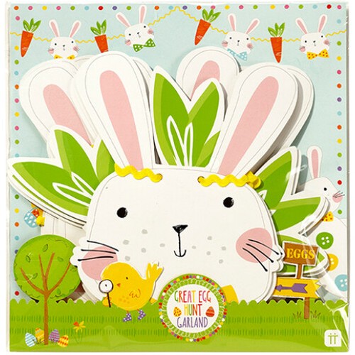 EASTER BANNER BUNTING GARLAND Kids Home Garden Party Decoration Hanging Craft - Picture 15 of 39