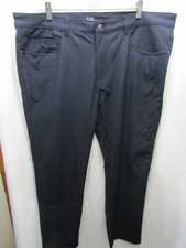 MENS MEMBERS MARK BENTON SLIM FIT PERFORMANCE NAVY BLUE PANTS SIZE 40X31