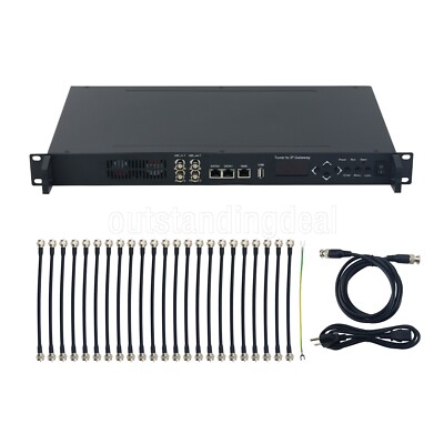 3508B-24 Tuner to IP Gateway 24 Port DVBS2 Input IP Output Demodulation Tuner