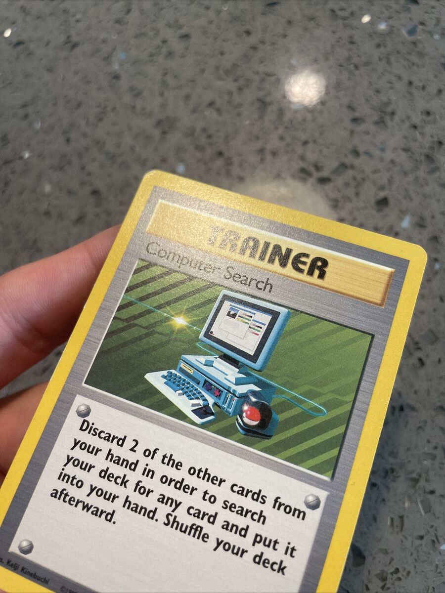 Computer Search 71/102 Base Set Non-Holo Rare WOTC Pokémon Computer Search 71/102 Base Set Non-Holo Rare WOTC Pokémon