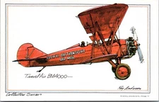 Travel Air BM4000 - 1974 Aviation Postcard - Roy Anderson Art- Collectors Series