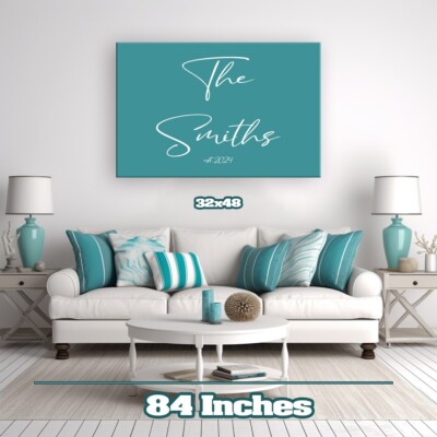 Custom Wedding Canvas Wall Art - Wrapped Over Frame or Just the Canvas!