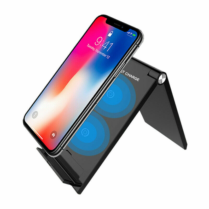 Wireless Charger Dock for IPhone 11 12 Mini 13 Pro XR 8 PLUS Samsung S9 Note9-image