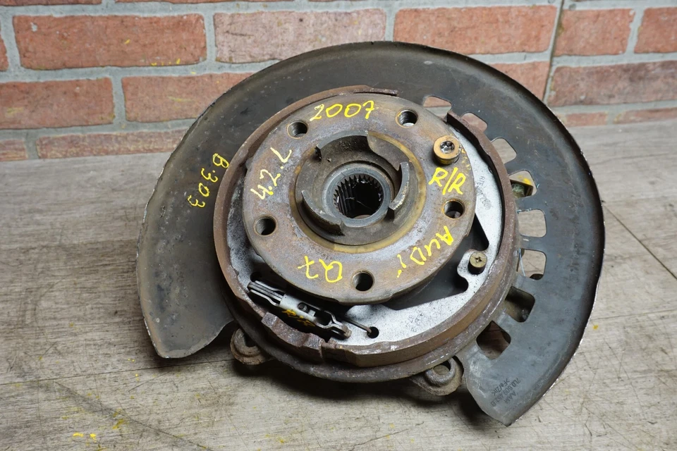 AUDI Q7 2007-2010 4L 4,2 L gasolina trasero derecho pasajero eje nudillo rueda buje OEM Foto 2 de 4