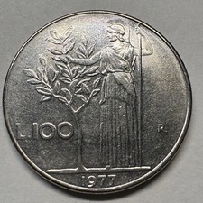 1977 Italy 100 Lire - Beautiful Coin - #A-056-B