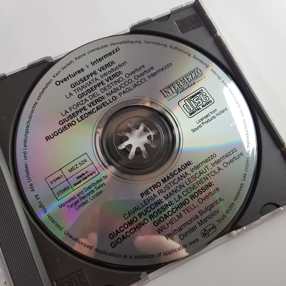 CD Overtures Intermezzi Puccini Verdi Rossini Philharmonia Bulgaria Manolov Foto 4 de 4