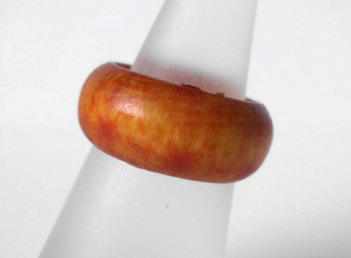 °° Fingerring - Holz - Natur - Muster - 16 mm (50) - NEU °° - Picture 7 of 10