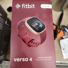 Fitbit Versa 4 Fitness Smartwatch - Red Band Open box