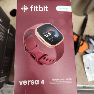 Fitbit Versa 4 Fitness Smartwatch - Red Band Open box