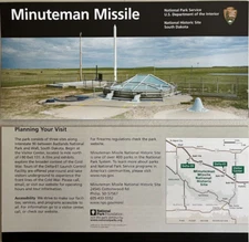New 2016 MINUTEMAN MISSILE NHS   NATIONAL PARK SERVICE UNIGRID BROCHURE/MAP  OOP