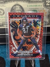 Panini Rookies & Stars 2025 Luther Burden III Crusade Red Plaid Rookie Bears #23