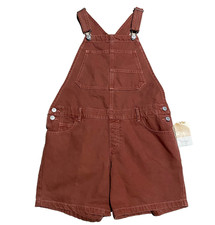 NWT Thereabouts Little and Big Girl's Shortalls 16 Reg Brown