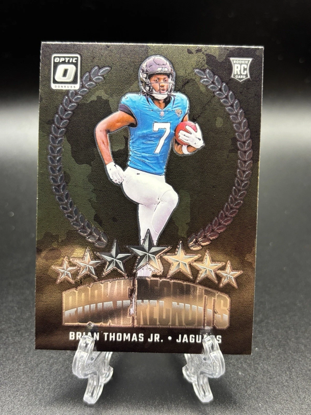 BRIAN THOMAS JR. 2024 Panini Donruss Optic Rookie Recruits Rookie Card RC #12