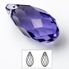 Swarovki Pendant 6010 TANZANITE 13 x 6.5 mm - Factory Pack 288 pieces
