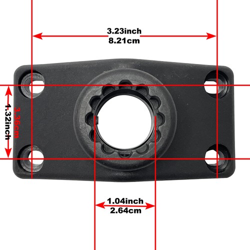 2 Pack Baitcaster/Spinning Rod Holder with Side Deck Mount (Holder + Mount) - Picture 3 of 9