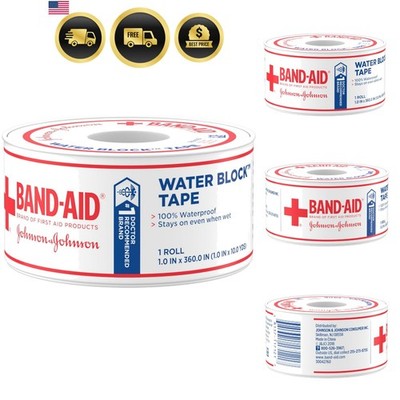 Band-Aid Brand First Aid Water Block 100% Waterproof Self-Adhesive Tape Roll ...