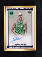 2023-24 Topps Motif Gallery Graphs Ultramarine Blue 43/49 Jordan Walsh Auto 16wc