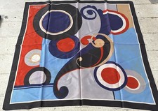 Vintage Silk Mod Swirly Groovy Scarf