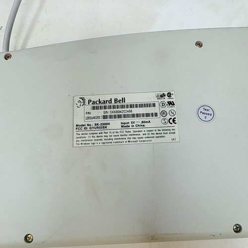 Packard Bell sk-2300H Keyboard Wired PC Computer Retro Vintage - Picture 7 of 13