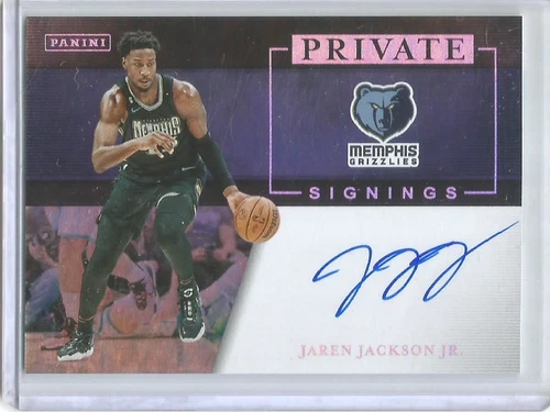 Jaren Jackson Jr. 2023/24 Panini Private Signings Autograph